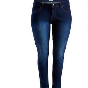 Jower Power Women Dark Blue       5 Pockets Straight Leg Jeans NWT. Size 18